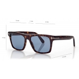 Tom Ford - Buckley Sunglasses - Occhiali da Sole Squadrati - Havana - FT0906 - Occhiali da Sole - Tom Ford Eyewear
