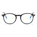 Tom Ford - Occhiali da Vista Rotondi - Nero - FT5759-B - Occhiali da Vista - Tom Ford Eyewear