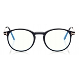 Tom Ford - Occhiali da Vista Rotondi - Nero - FT5759-B - Occhiali da Vista - Tom Ford Eyewear