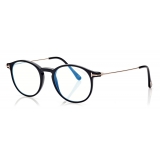 Tom Ford - Occhiali da Vista Rotondi - Nero - FT5759-B - Occhiali da Vista - Tom Ford Eyewear