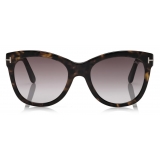 Tom Ford - Occhiali da Sole Cat Eye Wallace - Havana - FT0870 - Occhiali da Sole - Tom Ford Eyewear