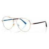 Tom Ford - Pilot Shape Blue Block Optical Glasses - Grey - FT5684-B - Optical Glasses - Tom Ford Eyewear