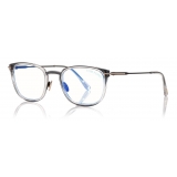 Tom Ford - Slim Rectangular Blue Block Optical Glasses - Black - FT5694-B - Optical Glasses - Tom Ford Eyewear