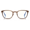 Tom Ford - Slim Rectangular Blue Block Optical Glasses - Grey - FT5694-B - Optical Glasses - Tom Ford Eyewear