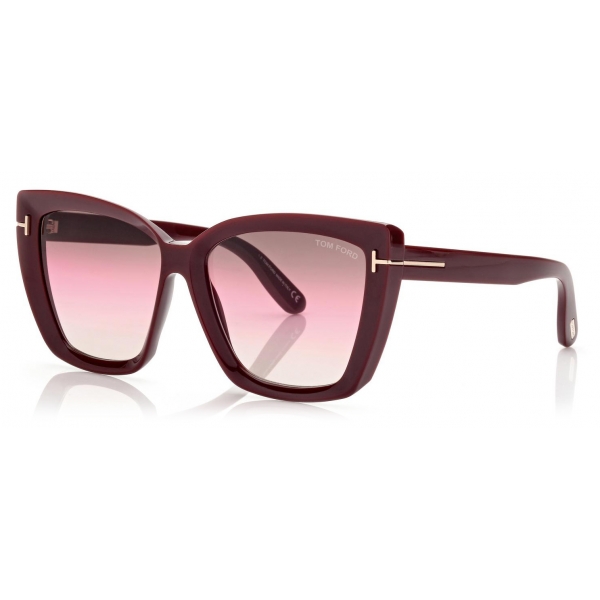 Tom Ford - Scarlet Sunglasses - Occhiali da Sole a Farfalla - Bordeaux - FT0920 - Occhiali da Sole - Tom Ford Eyewear