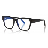 Tom Ford - Square Shape Blue Block Optical Glasses - Black - FT5745-B - Optical Glasses - Tom Ford Eyewear