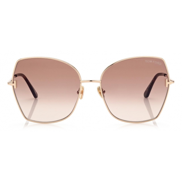 Tom Ford - Farah Sunglasses - Occhiali da Sole Rotondi - Oro Rosa - FT0951 - Occhiali da Sole - Tom Ford Eyewear