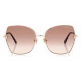 Tom Ford - Farah Sunglasses - Round Sunglasses - Rose Gold - FT0951 - Sunglasses - Tom Ford Eyewear