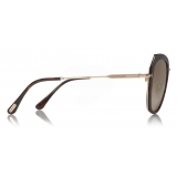 Tom Ford - Kenyan Sunglasses - Occhiali da Sole a Farfalla - Havana Scuro - FT0792-P - Occhiali da Sole - Tom Ford Eyewear
