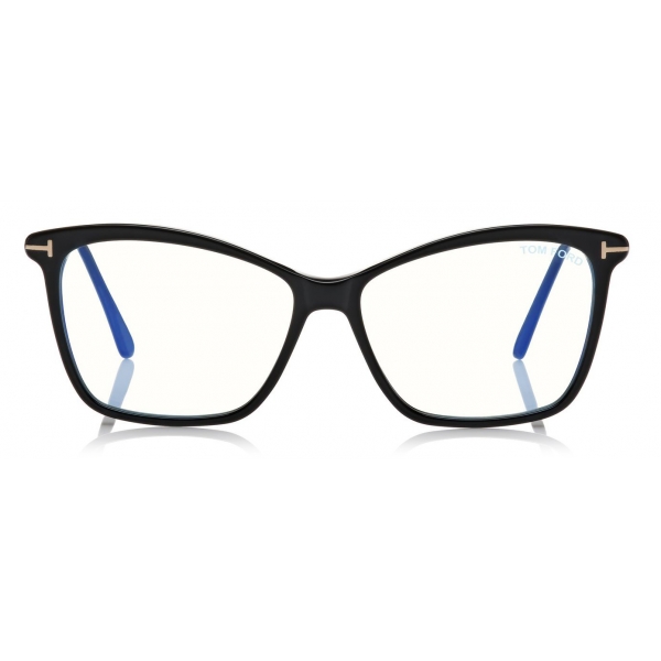 Tom Ford - Cat Eye Blue Block Optical Glasses - Cat Eye Optical Glasses - Black - FT5687-B - Optical Glasses - Tom Ford Eyewear
