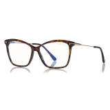 Tom Ford - Cat Eye Optical Glasses - Dark Havana - FT5687-B - Optical Glasses - Tom Ford Eyewear