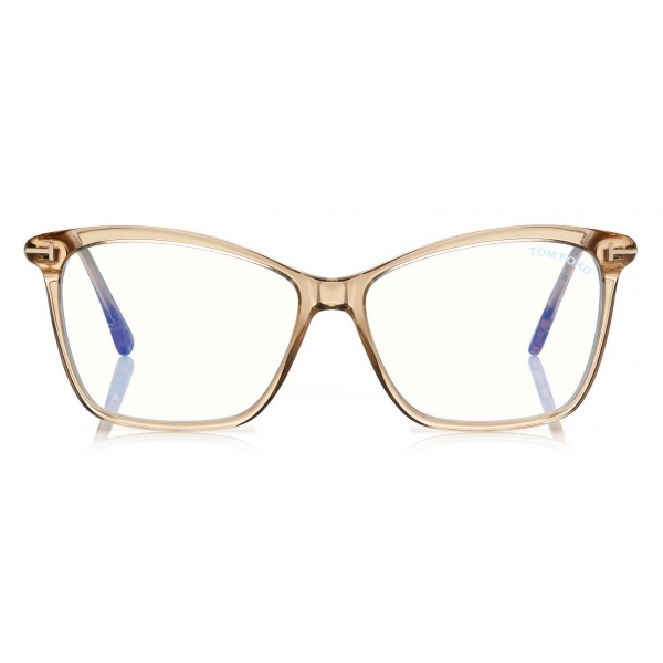 Tom Ford - Cat Eye Optical Glasses - Opal Honey - FT5687-B - Optical Glasses - Tom Ford Eyewear