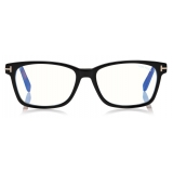 Tom Ford - Rectangular Optical Glasses - Black Brown - FT5713-B - Optical Glasses - Tom Ford Eyewear