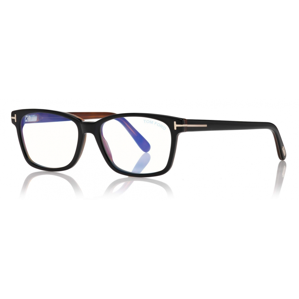 Tom Ford - Rectangular Optical Glasses - Black Brown - FT5713-B ...