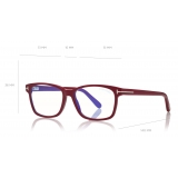 Tom Ford - Blue Block Classical Rectangular Optical Glasses - Pink Ice White - FT5713-B - Optical Glasses - Tom Ford Eyewear