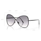 Tom Ford - Nickie Sunglasses - Butterfly Sunglasses - Black - FT0842 - Sunglasses - Tom Ford Eyewear