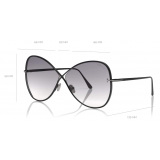 Tom Ford - Nickie Sunglasses - Occhiali da Sole a Farfalla - Nero - FT0842 - Occhiali da Sole - Tom Ford Eyewear