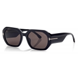 Tom Ford - Veronique Sunglasses - Occhiali da Sole Squadrati - Nero - FT0917 - Occhiali da Sole - Tom Ford Eyewear