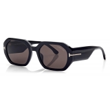 Tom Ford - Veronique Sunglasses - Square Sunglasses - Black - FT0917 - Sunglasses - Tom Ford Eyewear