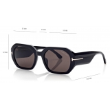 Tom Ford - Veronique Sunglasses - Occhiali da Sole Squadrati - Nero - FT0917 - Occhiali da Sole - Tom Ford Eyewear