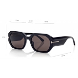 Tom Ford - Veronique Sunglasses - Square Sunglasses - Black - FT0917 - Sunglasses - Tom Ford Eyewear