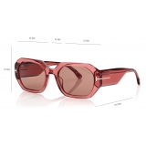 Tom Ford - Veronique Sunglasses - Occhiali da Sole Squadrati - Nero - FT0917 - Occhiali da Sole - Tom Ford Eyewear