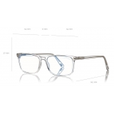 Tom Ford - Rectangular Blue Block Optical Glasses - Clear - FT5735-B - Optical Glasses - Tom Ford Eyewear