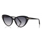 Tom Ford - Harlow Sunglasses - Cat Eye Sunglasses - Black - FT0869 - Sunglasses - Tom Ford Eyewear