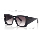 Tom Ford - Jacquetta Sunglasses - Square Sunglasses - Black - FT0921 - Sunglasses - Tom Ford Eyewear
