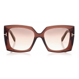 Tom Ford - Jacquetta Sunglasses - Square Sunglasses - Brown - FT0921 - Sunglasses - Tom Ford Eyewear