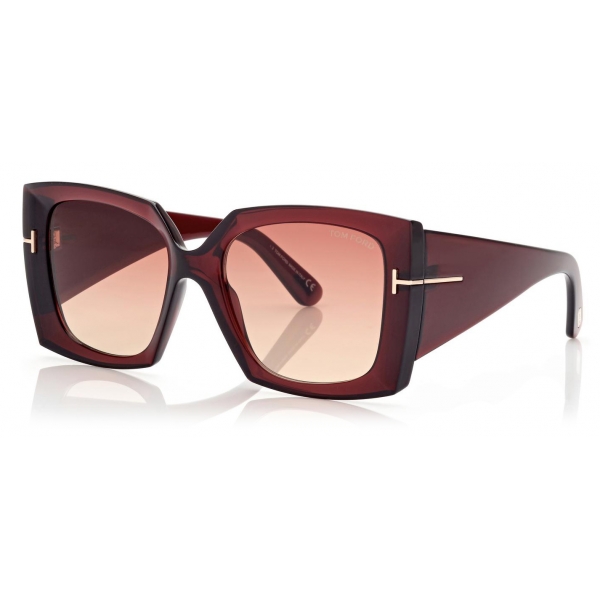 Tom Ford - Jacquetta Sunglasses - Square Sunglasses - Shiny Bordeaux - FT0921 - Sunglasses - Tom Ford Eyewear