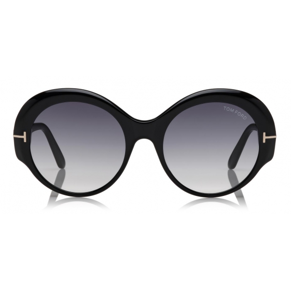 Tom Ford - Ginger Sunglasses - Round Sunglasses - Black - FT0873 -  Sunglasses - Tom Ford Eyewear - Avvenice