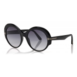 Tom Ford - Ginger Sunglasses - Round Sunglasses - Black - FT0873 - Sunglasses - Tom Ford Eyewear