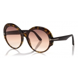 Tom Ford - Ginger Sunglasses - Round Sunglasses - Dark Havana - FT0873 - Sunglasses - Tom Ford Eyewear