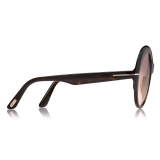 Tom Ford - Ginger Sunglasses - Round Sunglasses - Dark Havana - FT0873 - Sunglasses - Tom Ford Eyewear