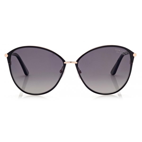 Tom Ford - Penelope Sunglasses - Aviator Sunglasses - Rose Gold Black ...