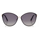 Tom Ford - Penelope Occhiali da Sole Aviatore - Oro Rosa Nero - FT0320 - Occhiali da Sole - Tom Ford Eyewear