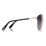 Tom Ford - Penelope Occhiali da Sole Aviatore - Oro Rosa Nero - FT0320 - Occhiali da Sole - Tom Ford Eyewear