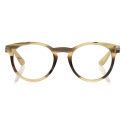 Tom Ford - Key Bridge Round Horn - Occhiali da Vista Rotondi - Corno Verde - FT5721-P - Occhiali da Vista - Tom Ford Eyewear