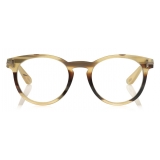 Tom Ford - Key Bridge Round Horn Optical Glasses - Green Horn - FT5721-P - Optical Glasses - Tom Ford Eyewear