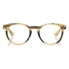 Tom Ford - Key Bridge Round Horn Optical Glasses - Green Horn - FT5721-P - Optical Glasses - Tom Ford Eyewear