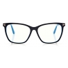 Tom Ford - Soft Cat Eye Shape Blue Block - Occhiali da Vista Cat Eye - Nero - FT5762-B - Occhiali da Vista - Tom Ford Eyewear