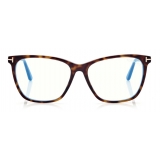 Tom Ford - Occhiali da Vista Cat Eye - Havana Scuro - FT5762-B - Occhiali da Vista - Tom Ford Eyewear