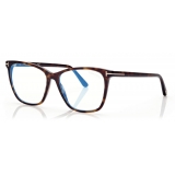 Tom Ford - Occhiali da Vista Cat Eye - Havana Scuro - FT5762-B - Occhiali da Vista - Tom Ford Eyewear