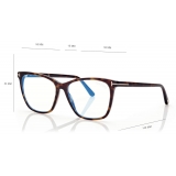 Tom Ford - Occhiali da Vista Cat Eye - Havana Scuro - FT5762-B - Occhiali da Vista - Tom Ford Eyewear