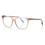 Tom Ford  - Occhiali da Vista Cat Eye - Miele Opale - FT5762-B - Occhiali da Vista - Tom Ford Eyewear