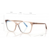 Tom Ford  - Occhiali da Vista Cat Eye - Miele Opale - FT5762-B - Occhiali da Vista - Tom Ford Eyewear