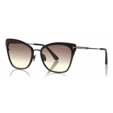 Tom Ford - Faryn Sunglasses - Occhiali da Sole Cat Eye - Nero - FT0843 - Occhiali da Sole - Tom Ford Eyewear