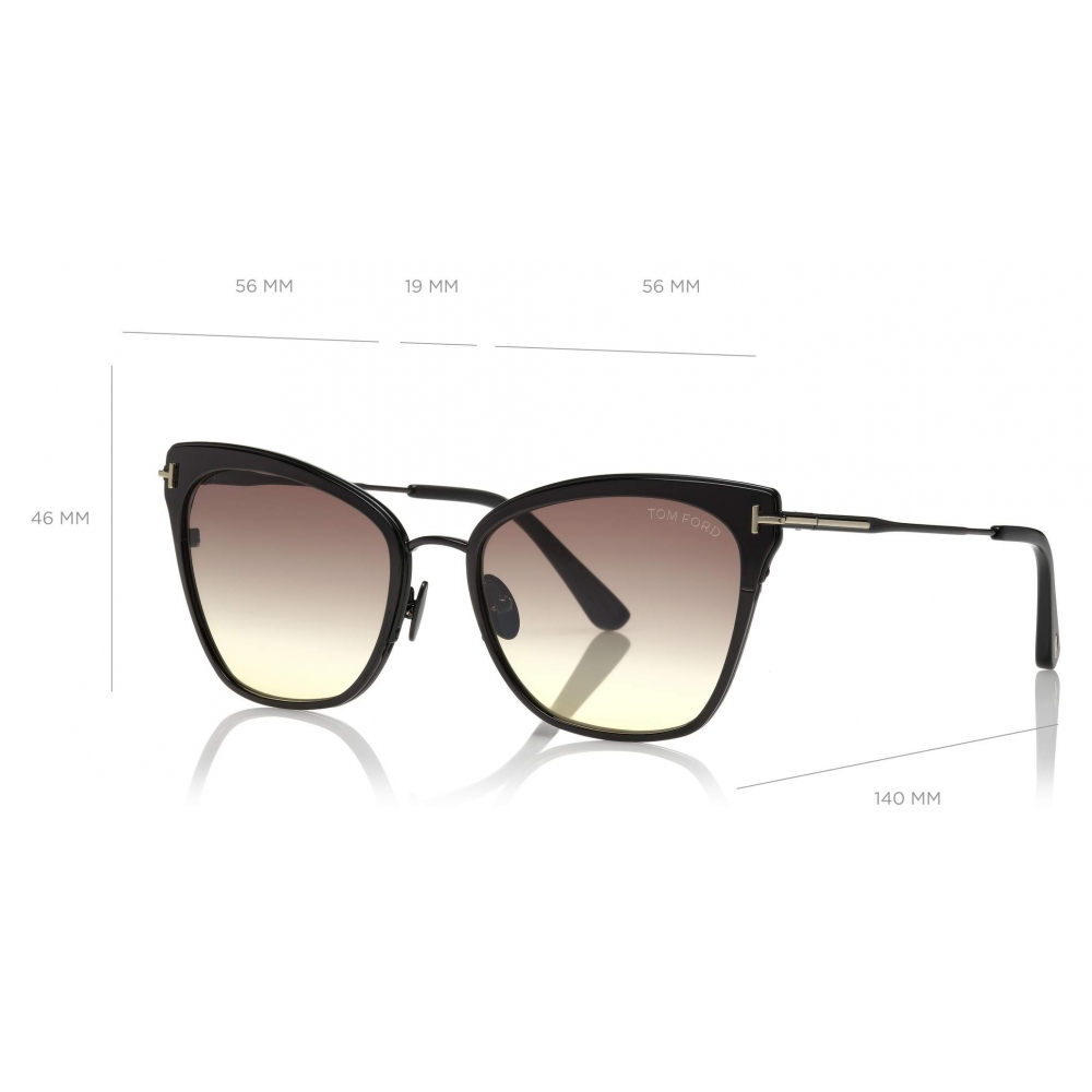 Tom Ford - Faryn Sunglasses - Cat Eye Sunglasses - Black - FT0843 ...