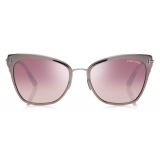 Tom Ford - Faryn Sunglasses - Occhiali da Sole Cat Eye - Rutenio Bordeaux - FT0843 - Occhiali da Sole - Tom Ford Eyewear